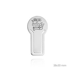 Marcapáginas Dedicatoria Profesores Acero Inoxidable 0510166