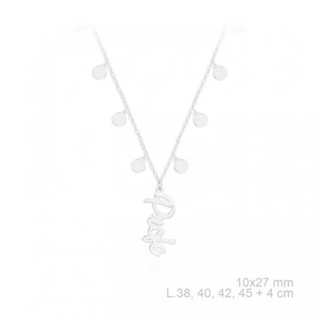 Gargantilla "Profe" Plata y Chapas 0175467