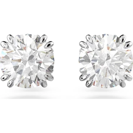 Pendientes Swarovski Constella Mujer Botón Baño Rodio y Cristal Brillante 5636712