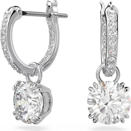 Pendientes Swarovski Constella Mujer Baño Rodio y Cristales Brillantes 5636717