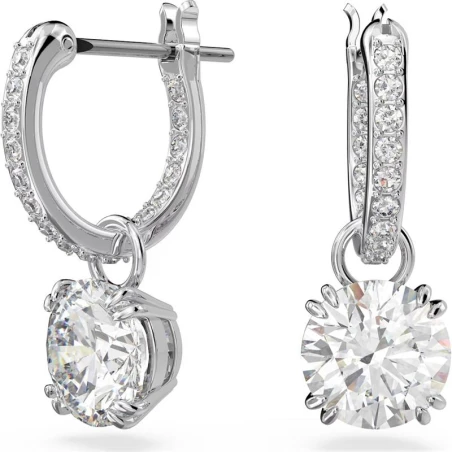 Pendientes Swarovski Constella Mujer Baño Rodio y Cristales Brillantes 5636717