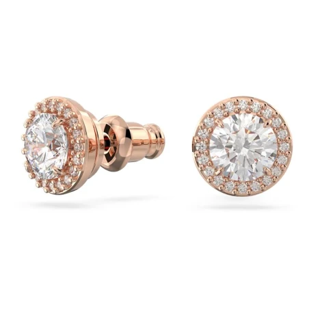 Pendientes Swarovski Constella Mujer Botón Baño Oro rosa y Cristal Brillante 5636275