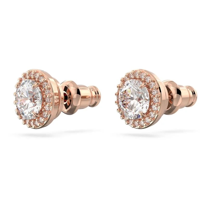 Pendientes Swarovski Constella Mujer Botón Baño Oro rosa y Cristal Brillante 5636275