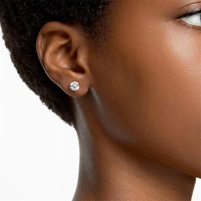 Pendientes Swarovski Constella Mujer Botón Baño Oro y Cristal Brillante 5642595