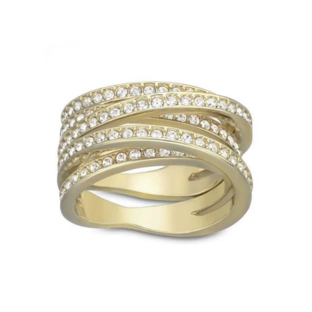 Anillo Swarovski Spiral Mujer Baño Oro Talla 55 5032928