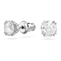 Pendientes Swarovski Constella Mujer Botón Baño Rodio y Cristal Brillante 5636712