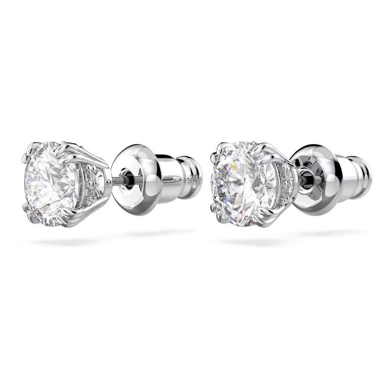 Pendientes Swarovski Constella Mujer Botón Baño Rodio y Cristal Brillante 5636712