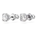 Pendientes Swarovski Constella Mujer Botón Baño Rodio y Cristal Brillante 5636712