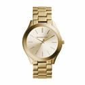 Reloj Michael Kors Slim Runway Mujer Baño Oro Analógico MK3179