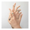 Anillo Mon Petit Diamant Tresillo Plata y Diamantes SP008