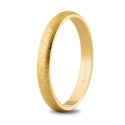 Alianza boda de oro 3mm hielo 50306H