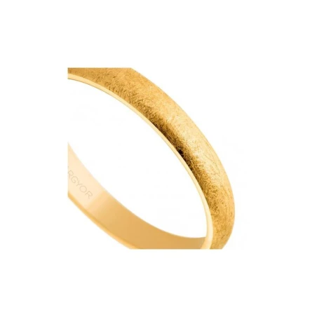 Alianza boda de oro 3mm hielo 50306H