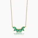Gargantilla Le Carré Mujer Oro Amarillo 18Kt y Esmeraldas GD107ES.00
