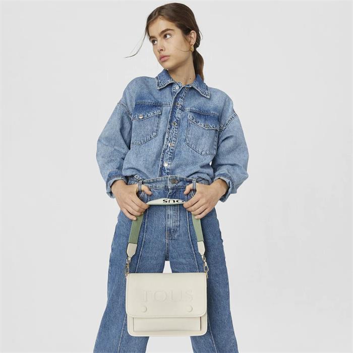 Bandolera TOUS Audree La Rue Beige Mediana 295902042