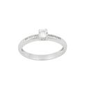 Anillo Oro blanco 18kt y diamantes 0,37 cts ST60649/30