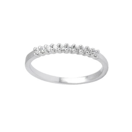 Anillo Oro Blanco 18Kt y Diamantes 0,21 cts ST61155/20