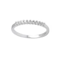 Anillo Oro Blanco 18Kt y Diamantes 0,21 cts ST61155/20