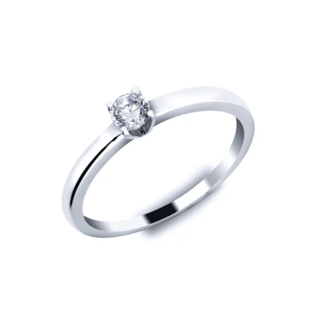 Anillo Oro Blanco 18Kt y Diamante 0,20 cts ST61323/20