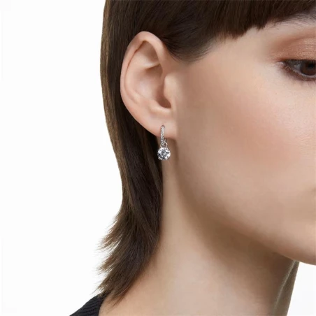 Pendientes Swarovski Constella Mujer Baño Rodio y Cristales Brillantes 5636717