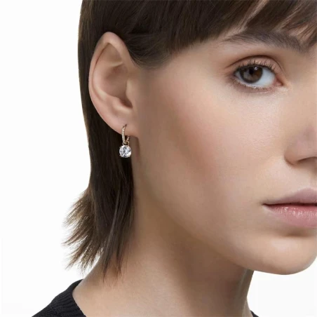 Pendientes Swarovski Constella Mujer Baño Oro y Cristales Brillantes 5638802