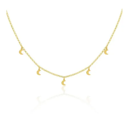 Gargantilla Plata Baño Oro Lunas GLF-LUNAC