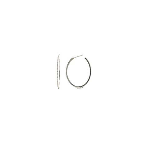 Pendientes Itemporality Aro Grande plata y Circonitas Blancas SEA-101-195-UU
