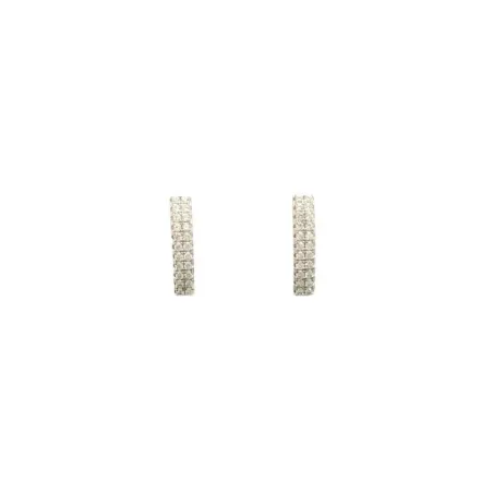 Pendientes Itemporality Plata 2 Hileras Circonitas Blancas SEA-101-203-UU