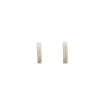 Pendientes Itemporality Plata 2 Hileras Circonitas Blancas SEA-101-203-UU