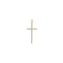 Charm Suelto Salvatore Miscellany Mujer Cruz Plata Baño Oro y Circonitas 213CH014