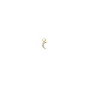 Charm Suelto Salvatore Miscellany Mujer Media Luna Plata Baño Oro y Circonitas 213CH034