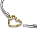 Pulsera Pandora Moments Cadena de Serpiente Corazón 569539C00