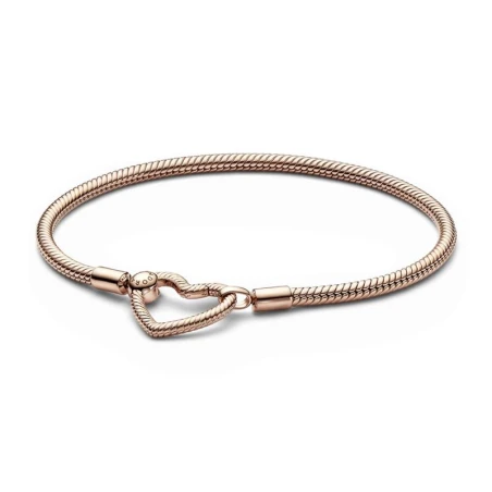 Pulsera Pandora Rose Moments Cadena de Serpiente Corazón 582257C00