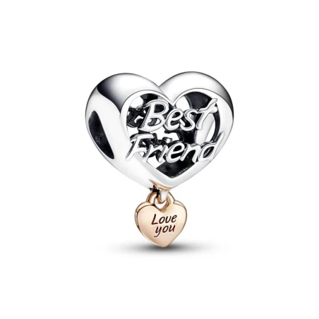 Charm Pandora Corazón Te quiero Mejor Amiga 782243C00