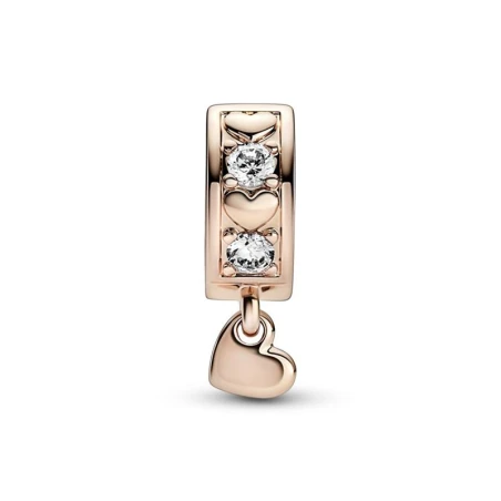 Clip Pandora Rose Corazones Infinitos Brillantes 782253C01