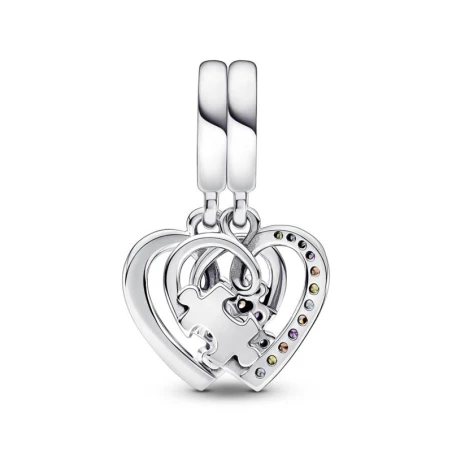 Charm Colgante Divisible Pandora Puzzle Corazones de la Amistad 792239C01