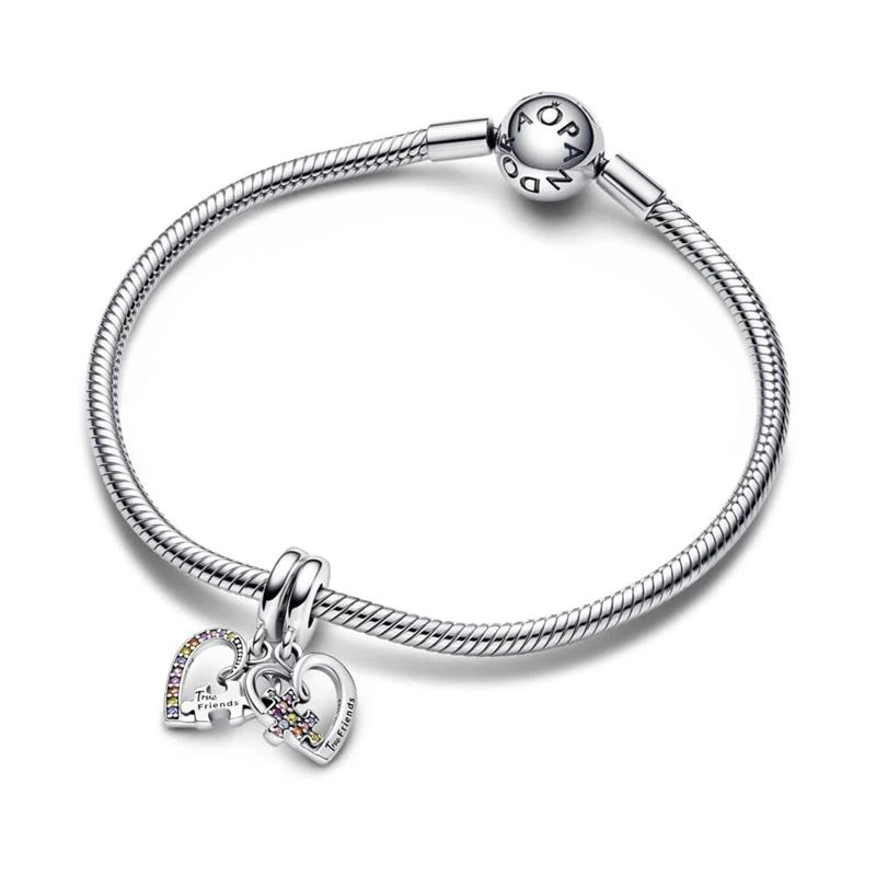 Charm Colgante Divisible Pandora Puzzle Corazones de la Amistad 792239C01
