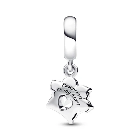 Charm Colgante Pandora Huella de Mascota Brillante 792247C01