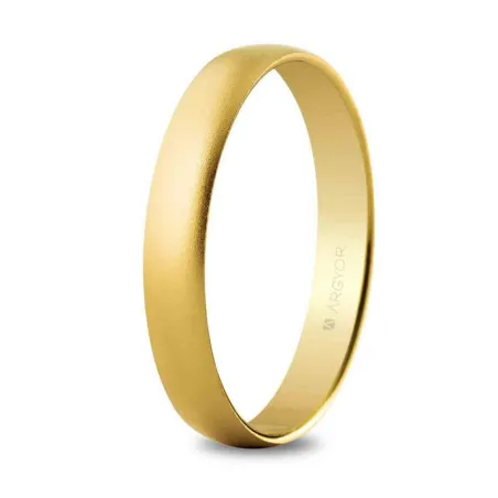 Alianza de boda oro 3,5mm arena 50353M