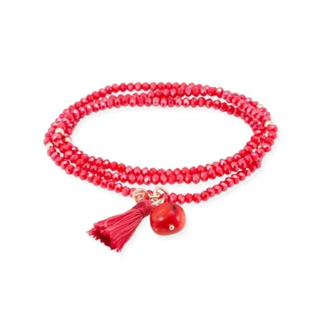 Pulsera Marina García Zen Coral y Plata Baño Oro 90493UC