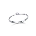 Anillo Le Carré Mujer oro blanco con diamante GA008OB