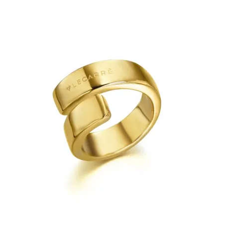 Anillo de plata bañada en oro TWIST LA082AM