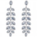 Pendientes largos SWAROVSKI Gotas Azules. 5074350