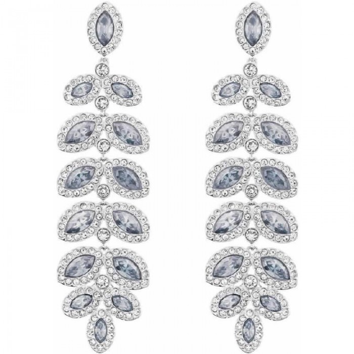 Pendientes largos SWAROVSKI Gotas Azules. 5074350