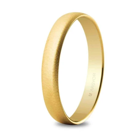 Alianza oro 3,5mm texturizada 50353T
