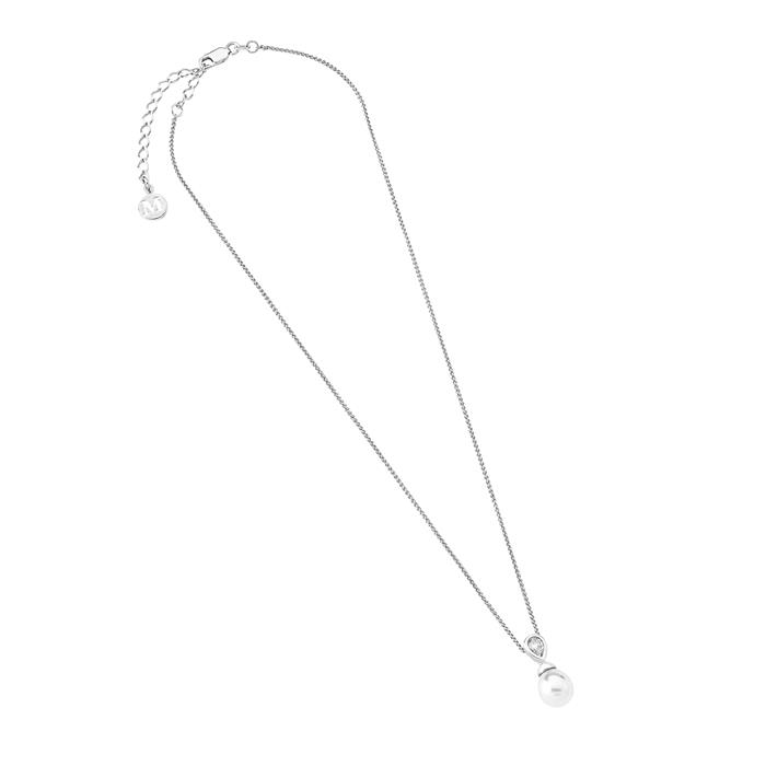 Gargantilla Majorica Mujer Plata, Circonita y Perla 10 mm 12268.01.2.000.010.1