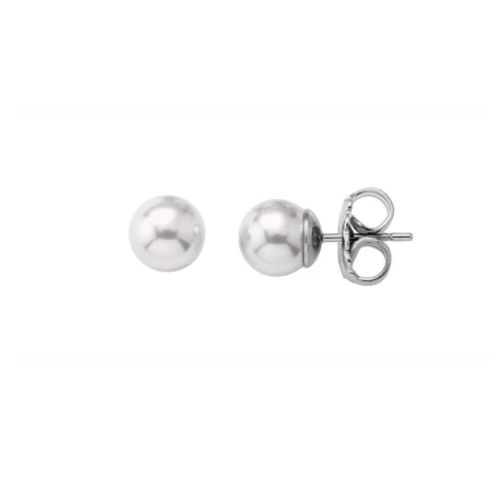 Pendientes Majorica Mujer Plata y Perla 12mm 00328.01.2.000.701.1