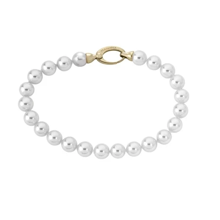 Pulsera Majorica Mujer Plata Baño Oro y Perlas 6mm 09852.01.1.021.010.1