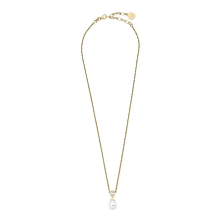 Gargantilla Majorica Mujer Plata Baño Oro, Circonita y Perla Blanca 12268.01.1.000.010.1