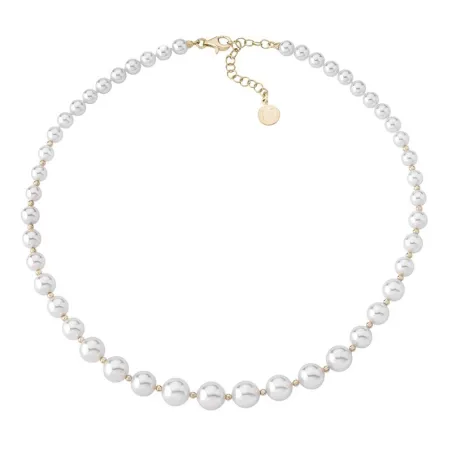 Collar Majorica Estela Mujer Plata Baño Oro y Perlas Blancas 14710.01.1.000.010.1