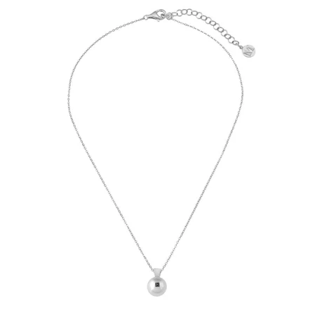 Gargantilla Majorica Mujer Plata Baño rodio y Perla Gris 9mm y Diamante Negro 15429.01.2.000.010.1